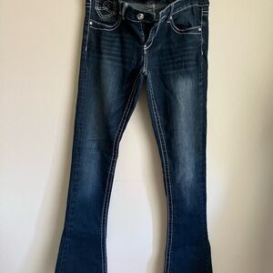 Seven7 Dark Blue Flare Jeans